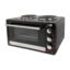 Horno 2 En 1 Eléctrico Doble Anafe Plato Liso Starlux 30l Negro