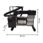 Compresor De Aire Inflador De Auto O Bicicleta 12v 140 Psi Gris 50 / 60 Hz Monofásica - Imagen 5