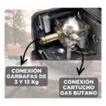 Anafe Gas Portátil Nitya Nt-155b 1 Hornalla Con Valija Camping - Imagen 5