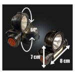 Linterna Minero Luz Led Recargable Usb Cabeza Camping Cómoda Blanco Negro - Imagen 5