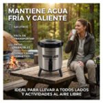 Termo Dispensador De Agua Portatil 5.8 Litros Frío Calor Gris - Imagen 6