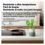 Kit Set 5 Piezas Utensillos Cocina Silicona Varios Colores - Imagen 6