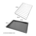 Horno 2 En 1 Eléctrico Doble Anafe Plato Liso Starlux 30l Negro - Imagen 8
