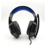 Auriculares Gamer Vincha Con Micrófono Color Negro Con Led Azul - Imagen 3