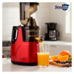Juguera Extractor Eléctrica Jugos Starlux Sl-21030 Premium Rojo - Imagen 8