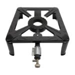 Anafe Grande 40 X 40 Quemador Gas 1 Hornalla Camping Hierro Negro - Imagen 2