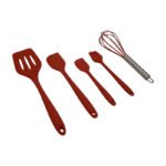 Kit Set 5 Piezas Utensillos Cocina Silicona Varios Colores - Imagen 3