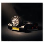 Linterna Minero Luz Led Recargable Usb Cabeza Camping Cómoda Blanco Negro - Imagen 8