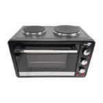 Horno 2 En 1 Eléctrico Doble Anafe Plato Liso Starlux 30l Negro - Imagen 2