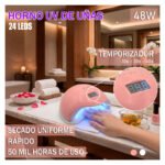 Lampara Horno Cabina Uv Led Secador Uñas Gel 48 Watts Blanco - Imagen 6