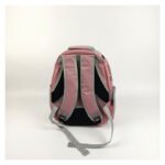 Mochila Cápsula Transparente Portátil Mascota Perro Gato 360 Rosa - Imagen 2