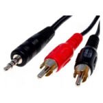 Cable Spica Estéreo A 2 Plug Rca 1,80 Metros