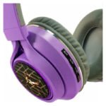 Auriculares Inalámbricos Gatito Gato Gaming Led Knup Violeta - Imagen 3