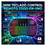 Control Remoto Smart Teclado Led Universal Usb Tv Touchpad Negro - Imagen 7