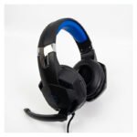 Auriculares Gamer Vincha Con Micrófono Color Negro Con Led Azul - Imagen 4