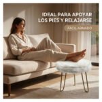 Banco Banquito Reposapies Felpudo Hasta 113kg - Imagen 5