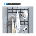 Perchero Multifuncional Kitul Con Zapatero 5 Niveles 170x80 Cm Color Negro - Imagen 7