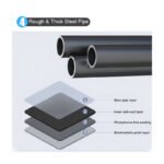 Perchero Multifuncional Kitul Con Zapatero 5 Niveles 170x80 Cm Color Negro - Imagen 9