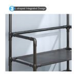 Perchero Multifuncional Kitul Con Zapatero 5 Niveles 170x80 Cm Color Negro - Imagen 10