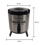 Termo Dispensador De Agua Portatil 5.8 Litros Frío Calor Gris - Imagen 5