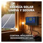Regulador Controlador Panel Solar Carga Solar 10 Amperes - Imagen 9