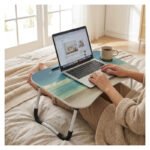 Mesa Plegable Bandeja Comida Ideal Cama Desayuno Motivos Marrón Claro - Imagen 5