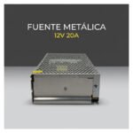 Fuente Transformador 220v A 12v 20a Hasta 240w Led Cctv - Imagen 7