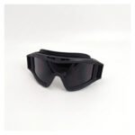 Antiparra Negra Moto 3 Lentes Amarillo Gris Transparente Negro L - Imagen 2