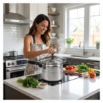 Olla A Presión V.a. Aluminio 7 Litros Para Gas Y Halógena Gris - Imagen 10