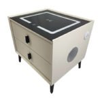 Mesa Mesita De Luz Smart Parlante Luz Led Carga Inalámbrica Mate Beige - Imagen 2
