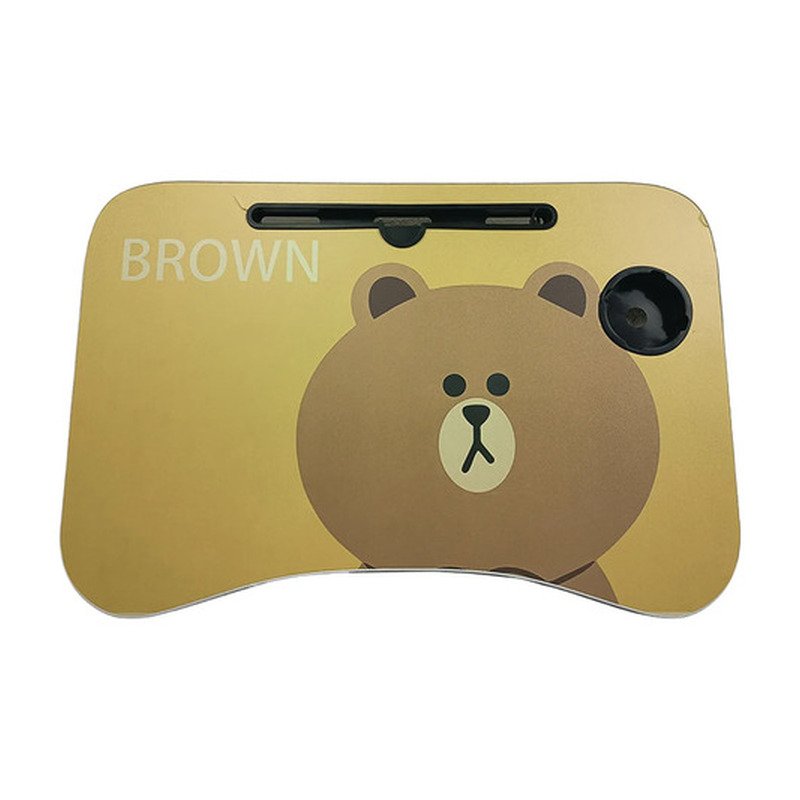 D_766258-MLU108738944006_032026-O.jpg Mesa Plegable Bandeja Comida Ideal Cama Desayuno Motivos Marrón Claro - Imagen 1