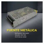 Fuente Conmutada 220v A 12v 10a Hasta 120w Led Cctv - Imagen 8