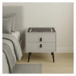 Mesa Mesita De Luz Smart Parlante Luz Led Carga Inalámbrica Mate Gris - Imagen 10