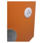 Mesa Mesita De Luz Smart Parlante Luz Led Carga Inalámbrica Mate Naranja - Imagen 4