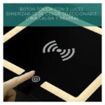 Mesa Mesita De Luz Smart Parlante Luz Led Carga Inalámbrica Mate Naranja - Imagen 7