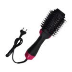 Cepillo Secador Alisador 360 Grados 3 En 1 Eléctrico Negro Negro
