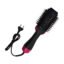 Cepillo Secador Alisador 360 Grados 3 En 1 Eléctrico Negro Negro