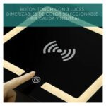 Mesa Mesita De Luz Smart Parlante Luz Led Carga Inalámbrica Mate Gris - Imagen 6