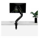 Soporte Brazo Para Monitor 17  A 32  Giratorio Inclinable Negro - Imagen 2