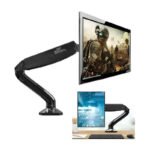 Soporte Brazo Para Monitor 17  A 32  Giratorio Inclinable Negro - Imagen 3