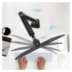 Soporte Brazo Para Monitor 17  A 32  Giratorio Inclinable Negro - Imagen 4