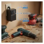 Transformador Voltaje 220v A 110v Hasta 200w Negro Negro - Imagen 5