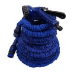 Manguera Mágica Extensible 52 Metros Riego + Pistola 7 Modos Azul
