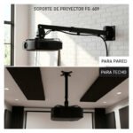 Soporte Universal Para Proyector Pared Y Techo Metal Robusto Negro - Imagen 7