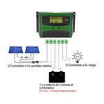 Regulador Controlador Panel Solar Carga Solar 60 Amperes - Imagen 7