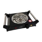 Anafe Cocina Cocinilla Eléctrico 1000w 1 Hornalla Con Asas Negro - Imagen 2