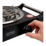 Anafe Cocina Cocinilla Eléctrico 1000w 1 Hornalla Con Asas Negro - Imagen 5