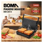 Sandwichera Grill Boma Placas Antiadherente 1000w 180 Grados Gris Oscuro - Imagen 9