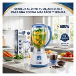 Licuadora Moledora Con Moledor 600w 1,5 Litros Starlux Celeste - Imagen 7