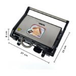 Sandwichera Grill Boma Placas Antiadherente 1000w 180 Grados Gris Oscuro - Imagen 7